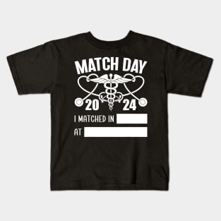 Match Day 2024 Future Doctor Physician Residency Fill In Kids T-Shirt